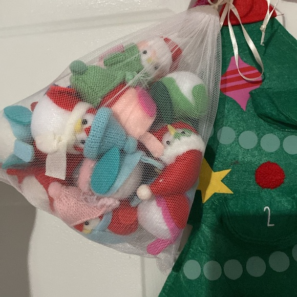 Target Wondershop 32" Fabric Christmas Tree with Birds Hanging Advent Calendar - Picture 3 of 5